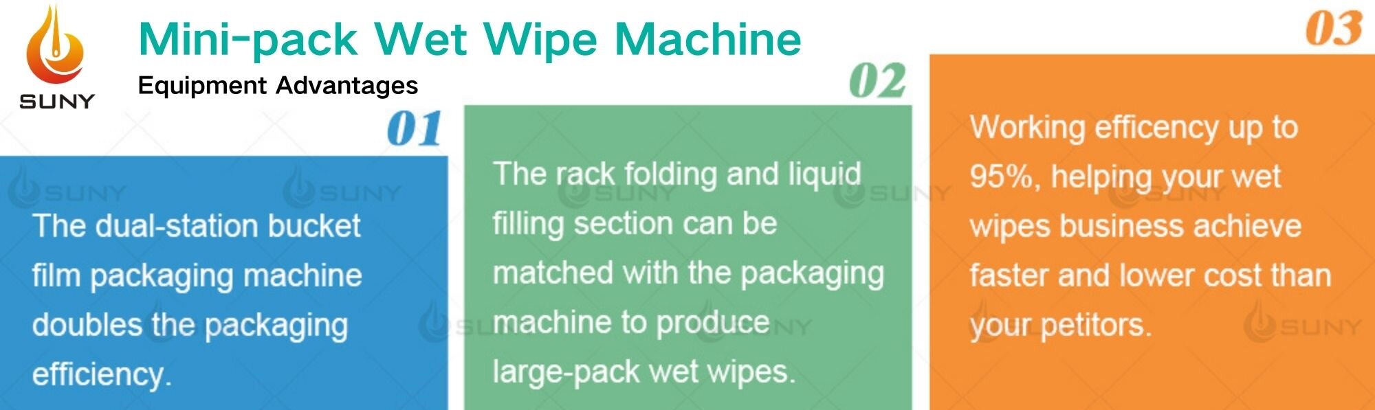 Mini Wet Wipes Machine Features