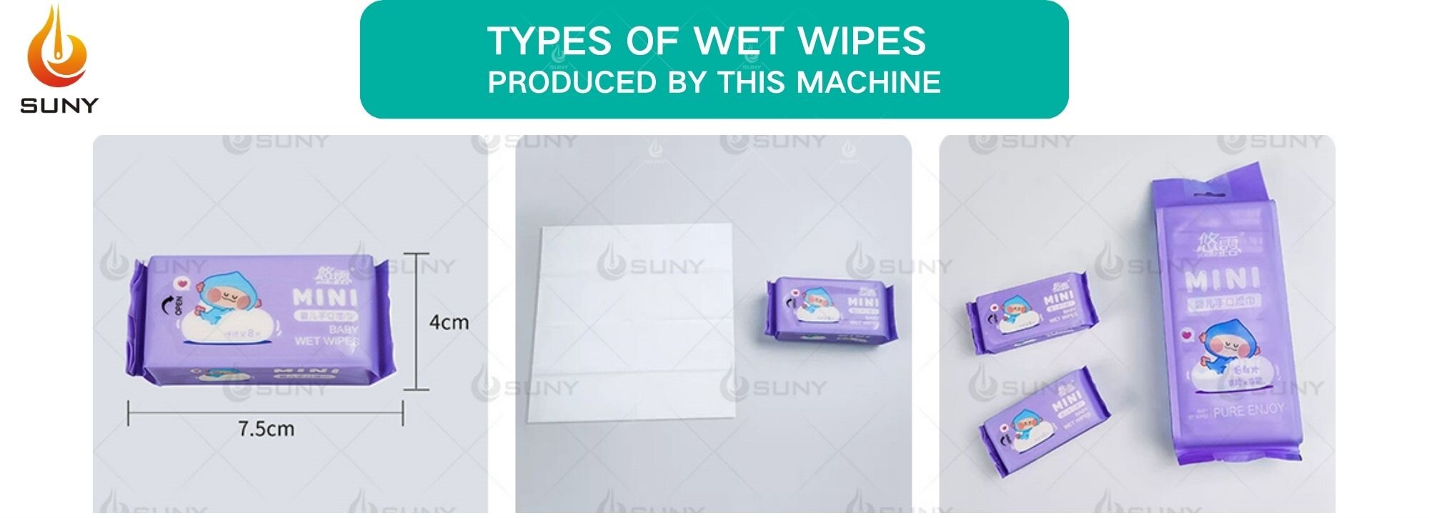 Mini Wet Wipes Size