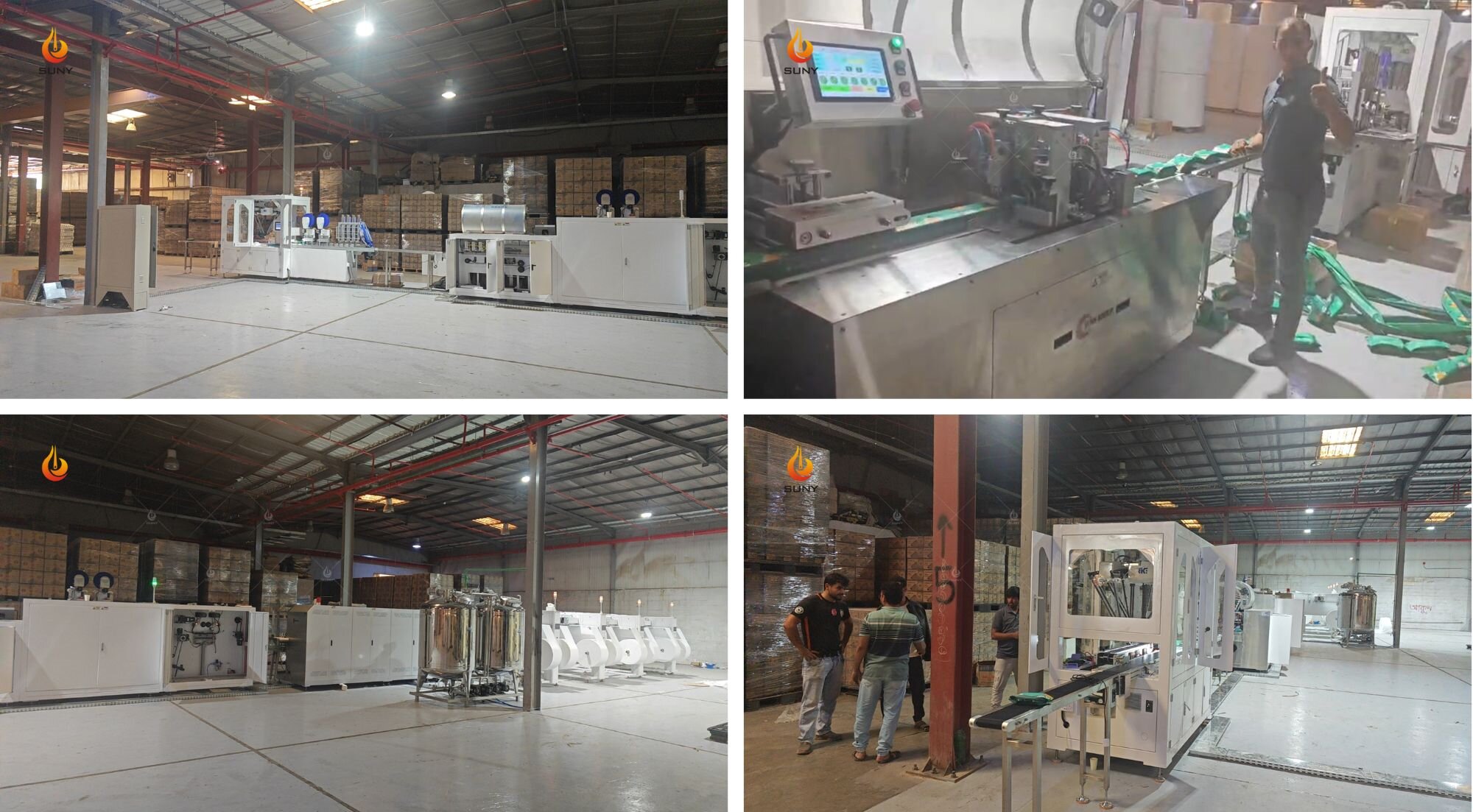 Onsite assembly of wet wipes machine for Saudi customer